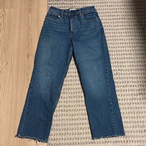 Abercrombie & Fitch Dark Blue Straight Leg Jeans
